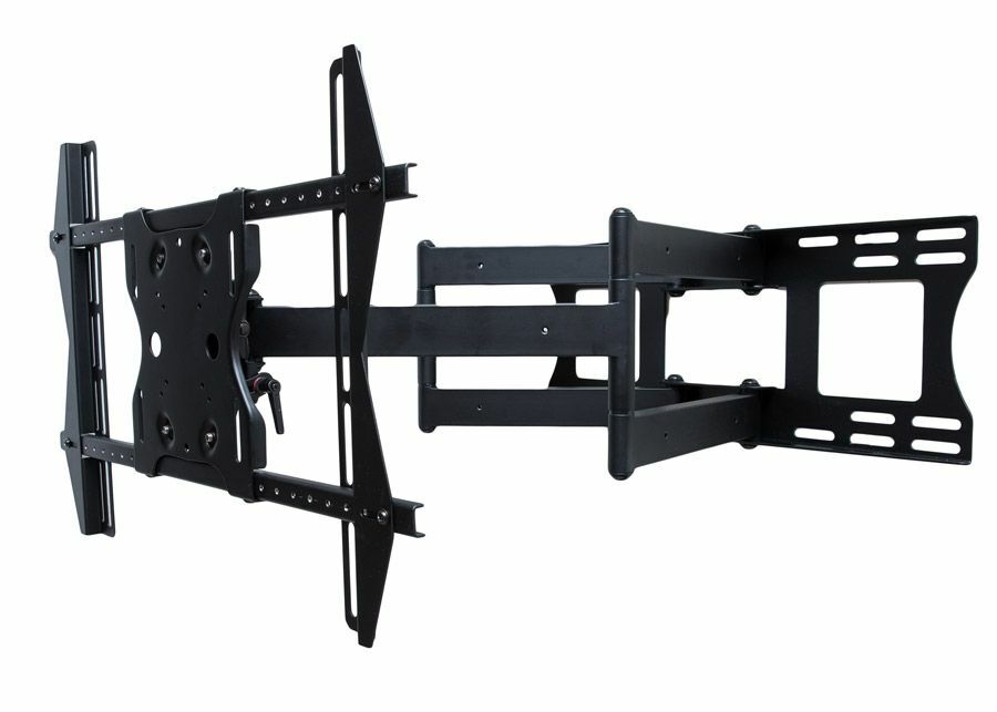 Dual Arm Articulating (Full Motion) Outdoor Weatherproof Mount for 37" - 80" TV Screens & Displays - SB-WM-ART2-L-BL (Black)