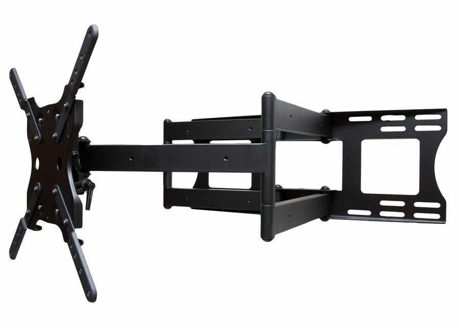 Dual Arm Articulating (Full Motion) Outdoor Weatherproof Mount for 37" - 80" TV Screens & Displays - SB-WM-ART2-L-BL (Black)