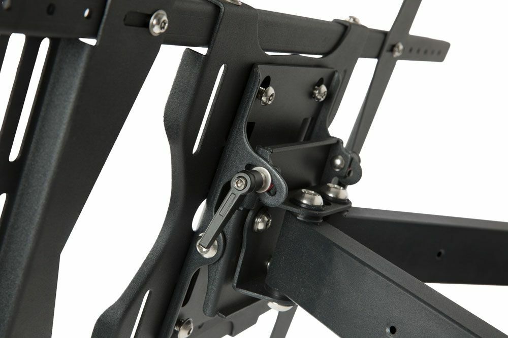 Dual Arm Articulating (Full Motion) Outdoor Weatherproof Mount for 49" - 80" TV Screens & Displays - SB-WM-ART2-XL-BL (Black)